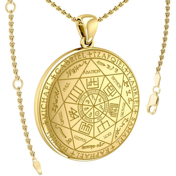 Experience Divine Guidance: The Seven Archangels Solid Gold Pendant - GPD5154 | Embrace Heavenly Protection and Spiritual Connection - Jewelry
